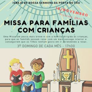 Missa para famílias com crianças